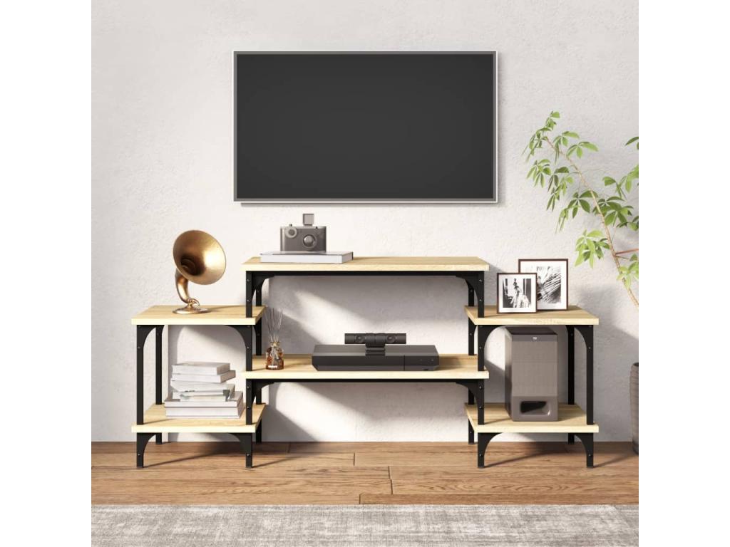 Nidchicshop Oak TV Stand 117x35x52 cm Engineered Wood 00912XHQW