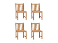 5-Piece Garden Dining Set Solid Teak Wood 23926OQBD