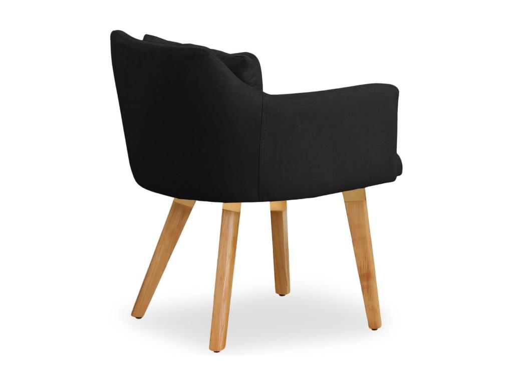 Nidchicshop Scandinavian Armchair 70cm Black 94958XPKV