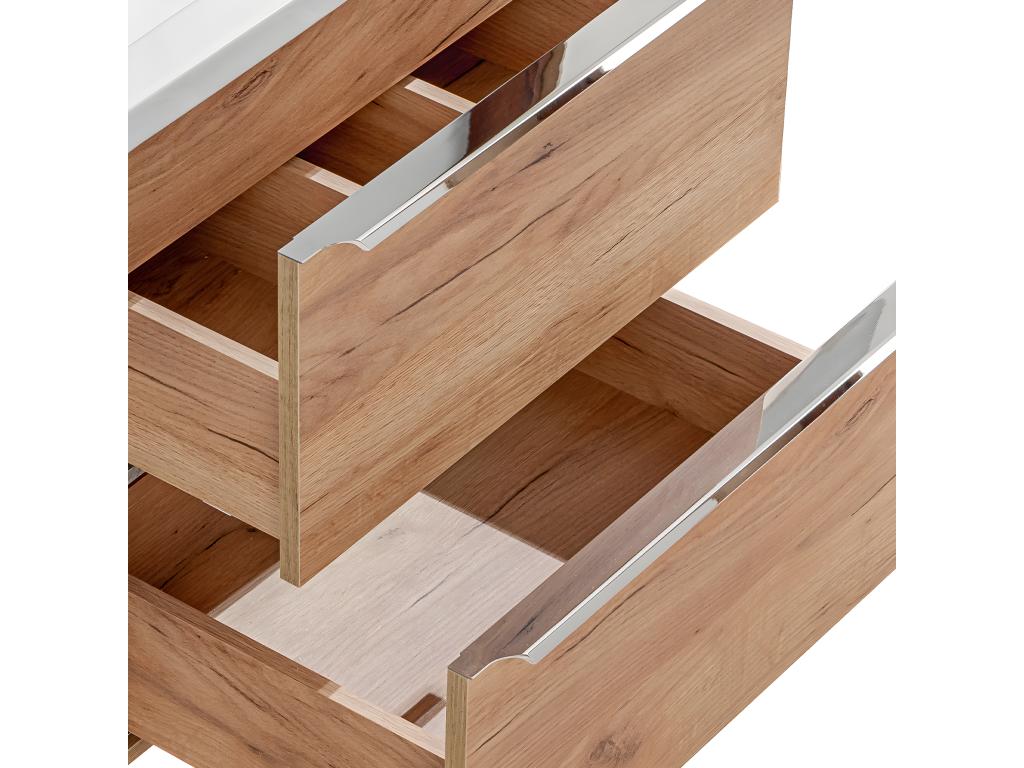 Nidchicshop 80cm Single Inset Basin Vanity Unit, Wood 01815CWKG