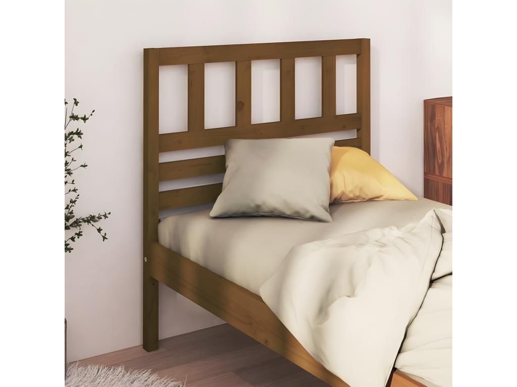 Honey Brown Headboard 81x4x100 cm Solid Pine Wood 78533BSTC