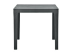 Garden table with 2 benches, Anthracite plastic, 03855XWHT