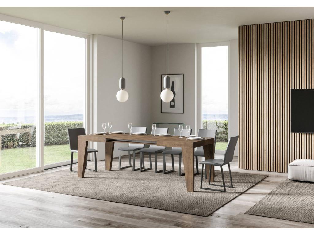 Extendable table 90x130/234 cm Naxy Walnut 06134XMSJ