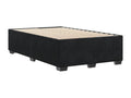 Black velvet bed frame without mattress, 120x200 cm, 24136BZJZ