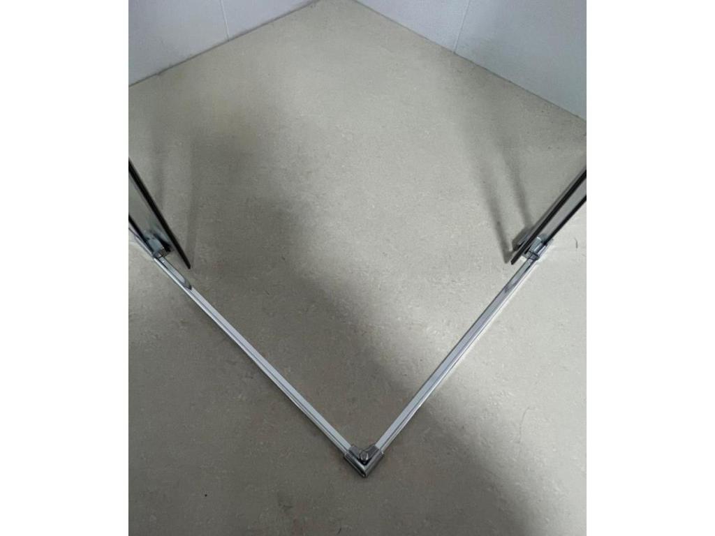 85x85 cm corner shower enclosure with easy entry, 200 cm high, made of tempered glass 47168CYSH