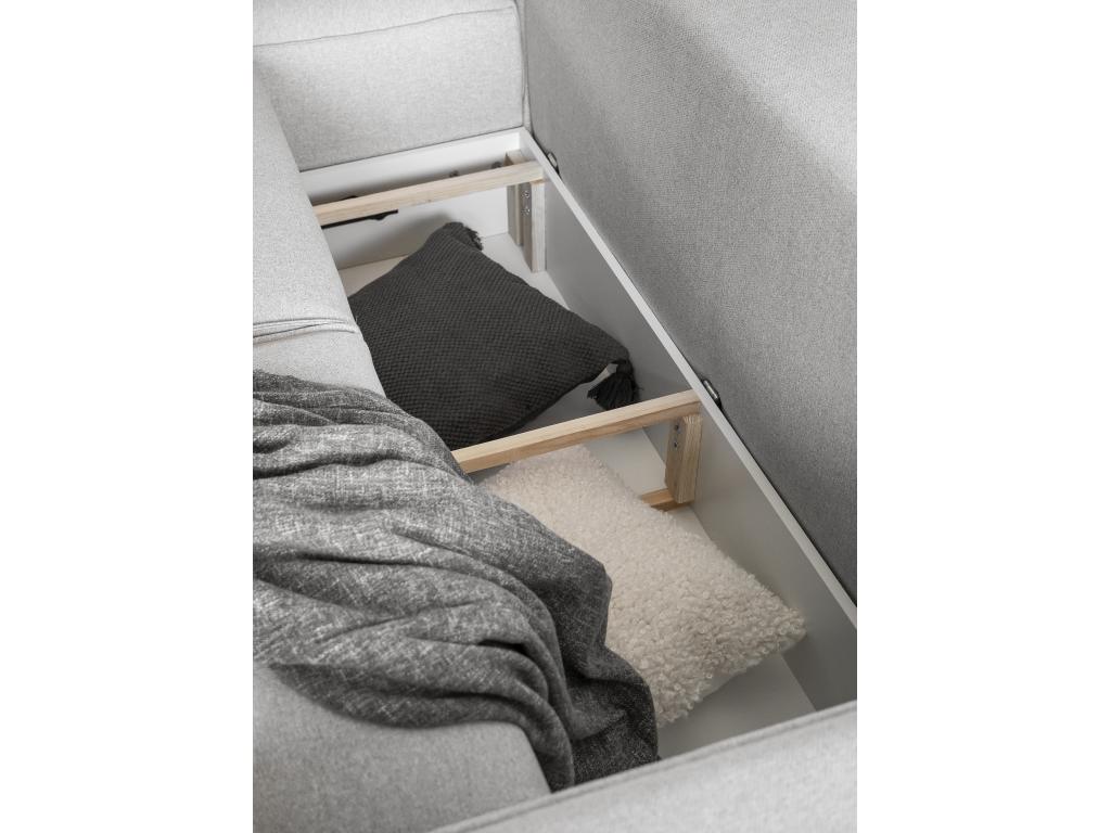 Nidchicshop Modern Left-Hand Corner Convertible Sofa in Mustard Yellow Velvet, 302cm, 78825NNMT