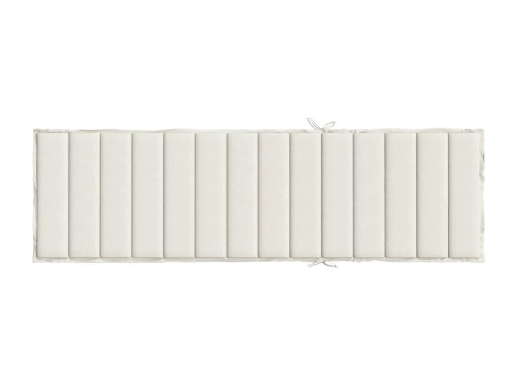 Cream chaise lounge cushion Nidchicshopé 200x60x4 cm fabric 81069DTLU