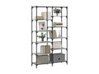Nidchicshop bookcase, grey, 100x32x170 cm, engineered wood and iron, 61056YCOJ