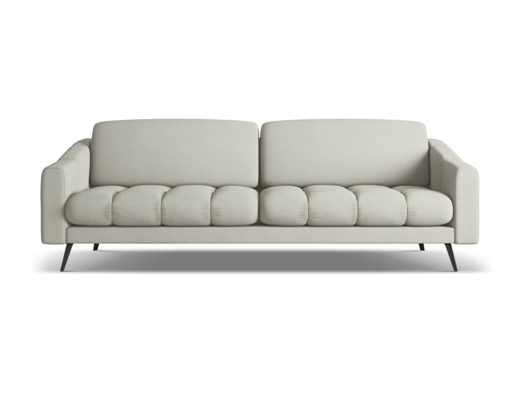 4-seater sofa in chenille fabric - beige - Calmetop 20868PJFK