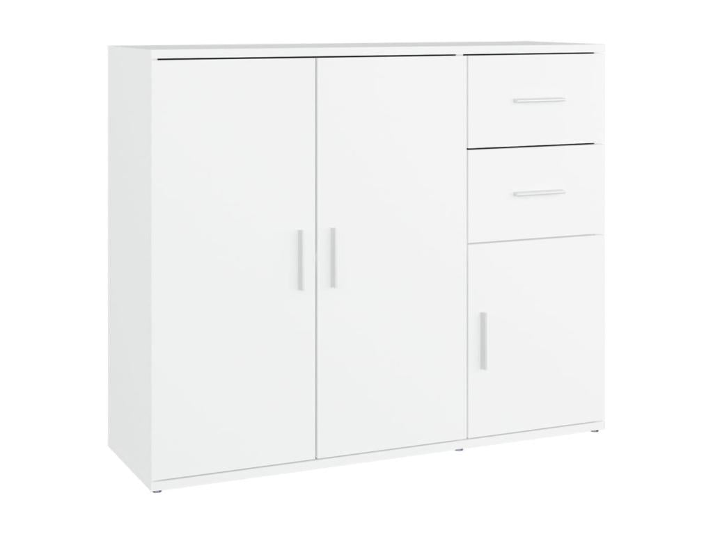 White Buffet 91x29.5x75 cm Engineered Wood 66940MDWM
