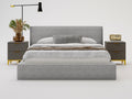 Upholstered bed with storage - 140x200 - double bed - Nidchicshop - grey - Nidchicshop 95276AMWN