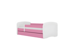 Calmetop pink bed, plain, no pattern, no drawer, no mattress, 160/80 cm, 12431BQAI