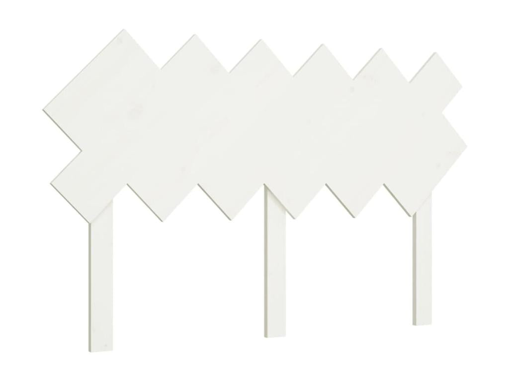 White Headboard 132x3x81 cm Solid Pine Wood 28486NFQD