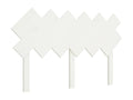 White Headboard 132x3x81 cm Solid Pine Wood 28486NFQD