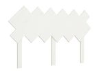 White Headboard 132x3x81 cm Solid Pine Wood 28486NFQD