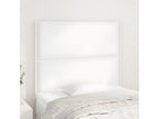 2-Piece White Faux Leather Headboard Set, 100x5x78/88 cm, 87371SZET