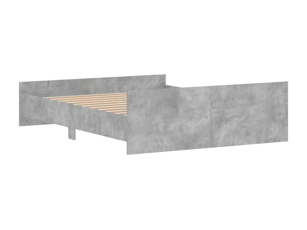 Bed frame without mattress, concrete grey, 150x200 cm, 31803IRHT