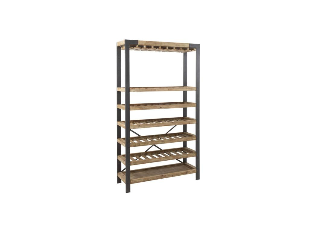 Wooden/Metal Bottle Rack - WINE 63117SDCI