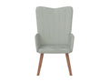 Light Grey Velvet Reclining Chair 75030XFVR