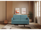 Modern Italian straight sofa in petrol blue fabric, Nidchicshop - 3 sizes - Size 158 cm 03290HFST