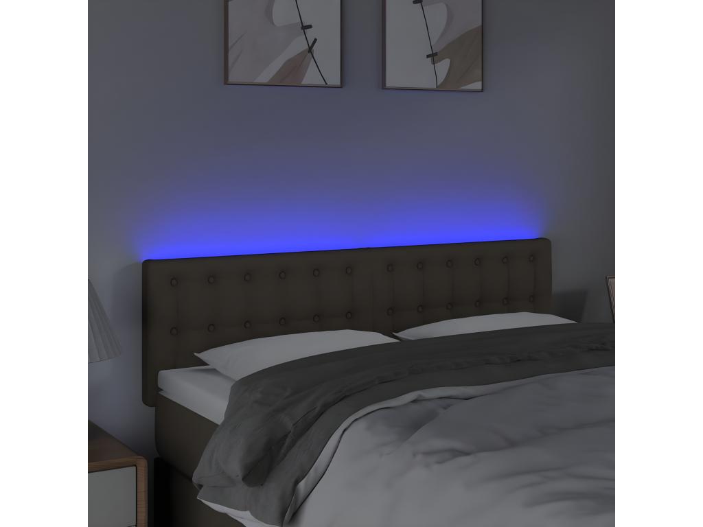 Nidchicshop LED Headboard 144x5x78/88 cm Fabric 73350GHBG