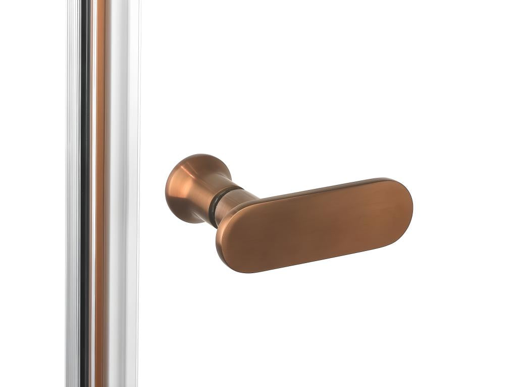 Nidchicshop 60427EMPZ 100cm Brushed Copper Pivot Shower Door