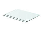 Shelf panels, 2 pcs, Clear Glass, 50x30 cm, 48539QFRR