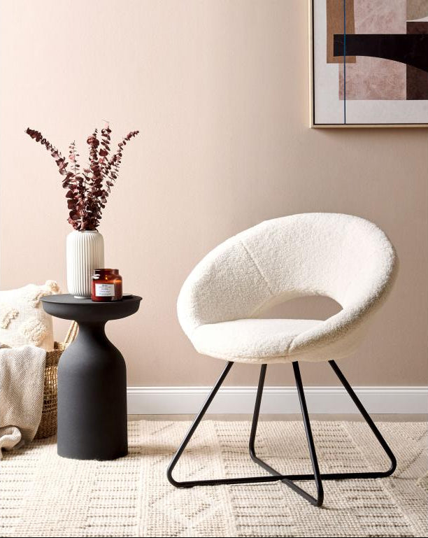 Calmetop White Dining Chair 65292YYGL