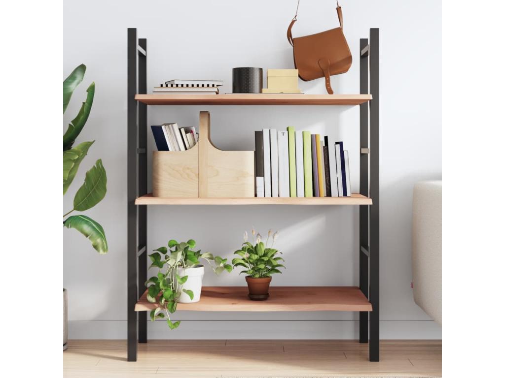 Wall shelf 80x40x2 cm untreated solid oak wood 93685DSSO