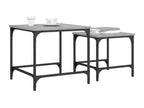 Nidchicshop 2-Piece Nesting Coffee Tables, Grey Engineered Wood 13175IBQW