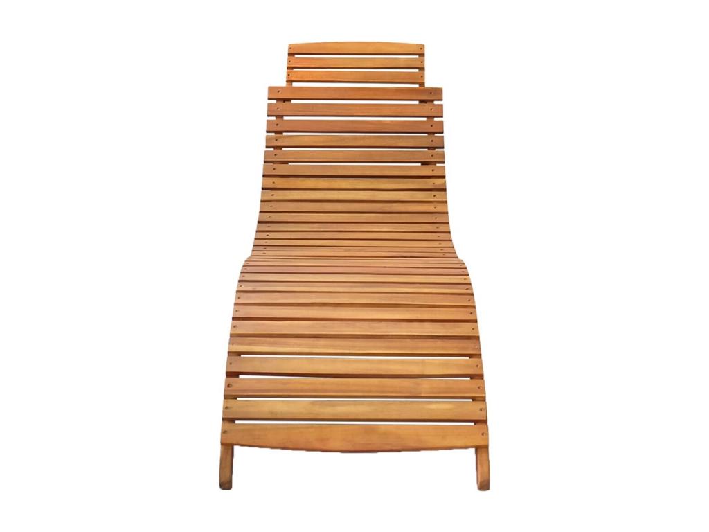 Brown wooden sun lounger/deckchair 184x55x64 cm 02 0012355 92486PKMM