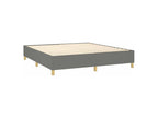Nidchicshop bed base with mattress, Dark Grey 160x200 Fabric 48683UALI