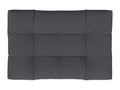 Anthracite pallet cushion 120x80x12 cm fabric 82469GSXE
