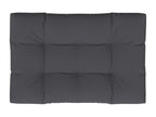 Anthracite pallet cushion 120x80x12 cm fabric 82469GSXE