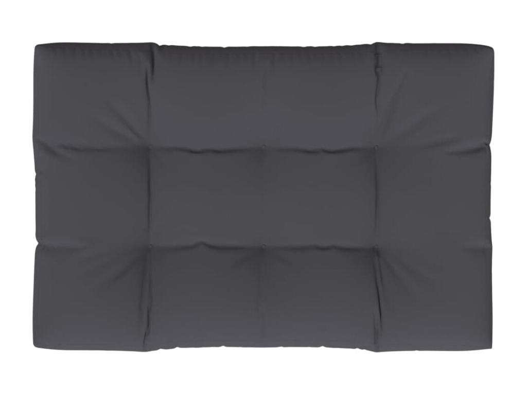Anthracite pallet cushion 120x80x12 cm fabric 82469GSXE