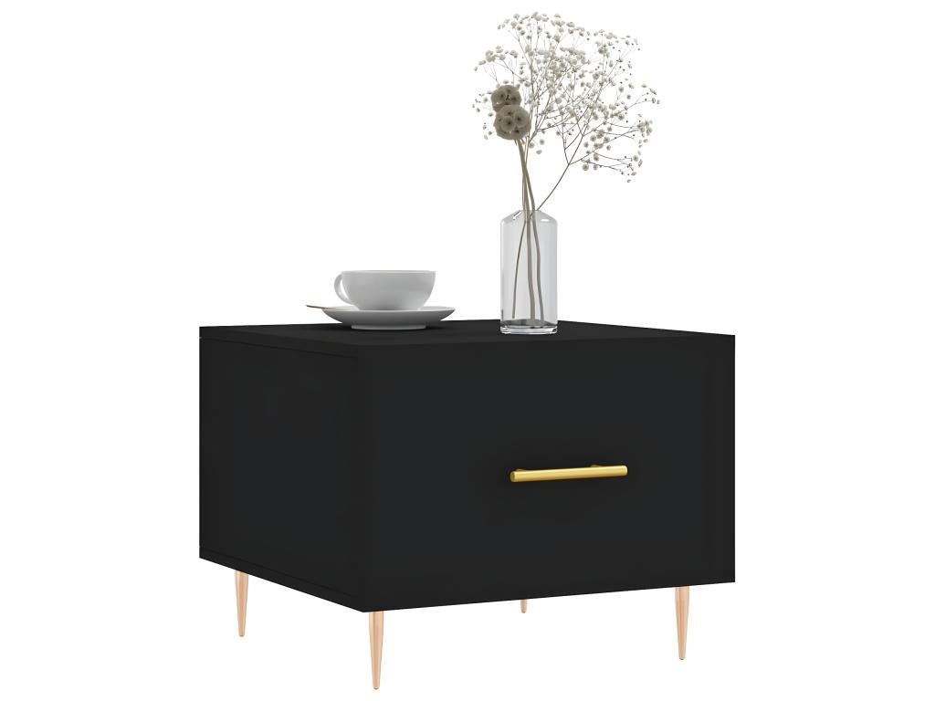 Coffee table, black, 50x50x40 cm, engineered wood, 50762OXLE