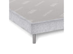 Nidchicshop grey decorative bed base, 15cm thick, legs included, 140x200cm, 07830DRZW