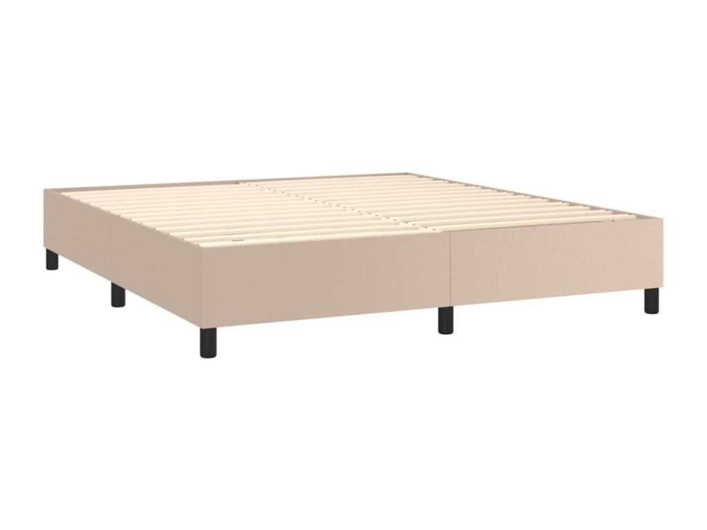 Upholstered divan bed with Cappuccino mattress 160x200 cm 70426MYYZ
