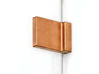 Nidchicshop 120x80cm Right-Hand Pivoting Shower Enclosure, Brushed Copper Finish, Front Access, 08942JPSL