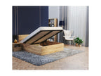 Paris 140x190 cm storage bed with Calmetop lift-up slatted base, Oak 74811ZTFZ
