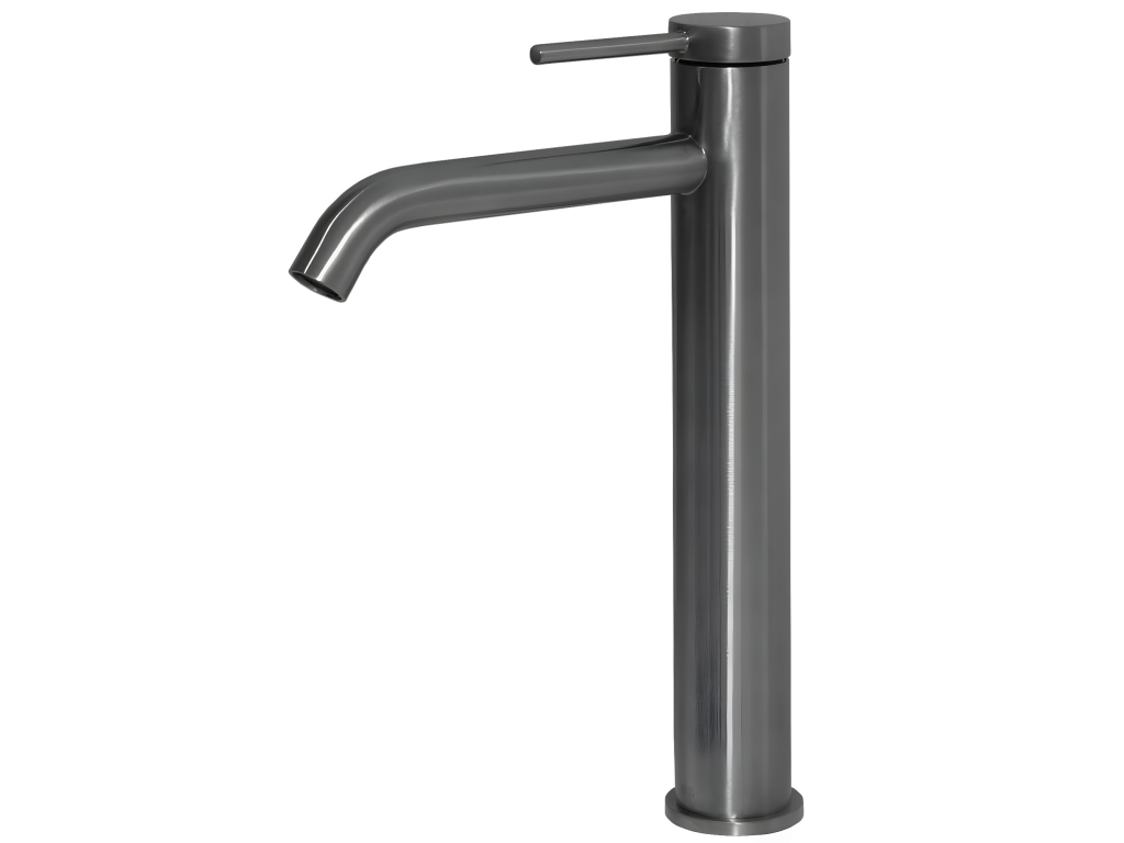 Lollipop high basin mixer tap, gunmetal grey - Calmetop 84665FGCB
