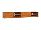 Wall-mounted TV unit 180x30x30 cm Solid teak wood 16648FYTB