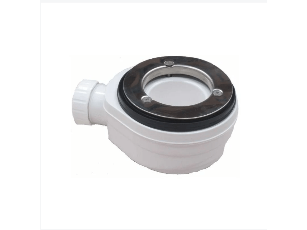 Calmetop Extra Thin White Shower Tray 75x80 cm Calmetop 1013 in Synthetic Resin and Marble Powder with Free-Mounting Drain 58739NJDD