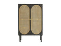 Nidchicshop solid wood and cane wardrobe 73881LJZM