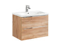 Nidchicshop 80cm Single Inset Basin Vanity Unit, Wood 01815CWKG
