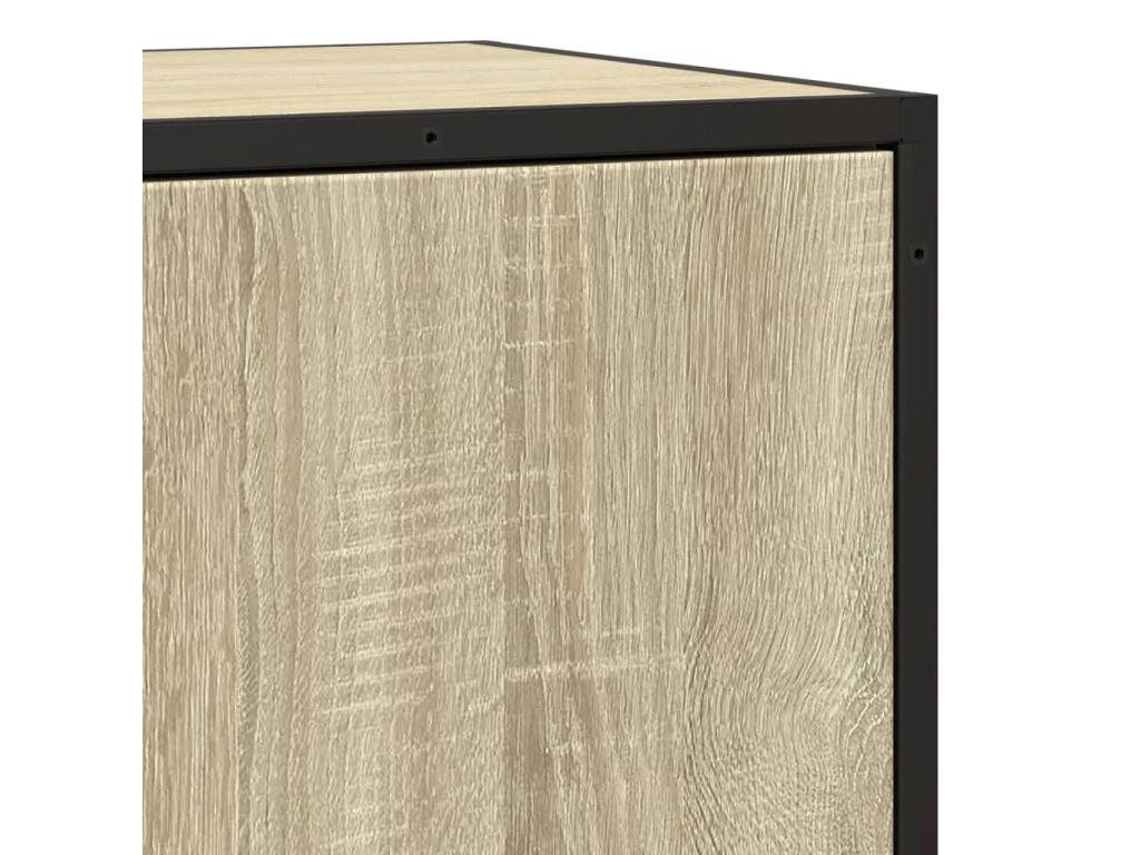 Calmetop oak sideboard, 35.5x35x76 cm, engineered wood and metal, 21557DQZO