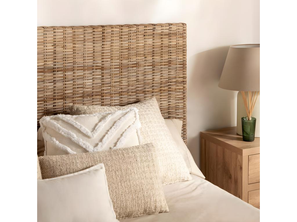 Calmetop 25078UKJY Natural Rattan Double Headboard 175x113 cm