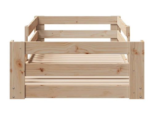 Bed frame without mattress 80x200 cm solid pine wood 89912LTLX