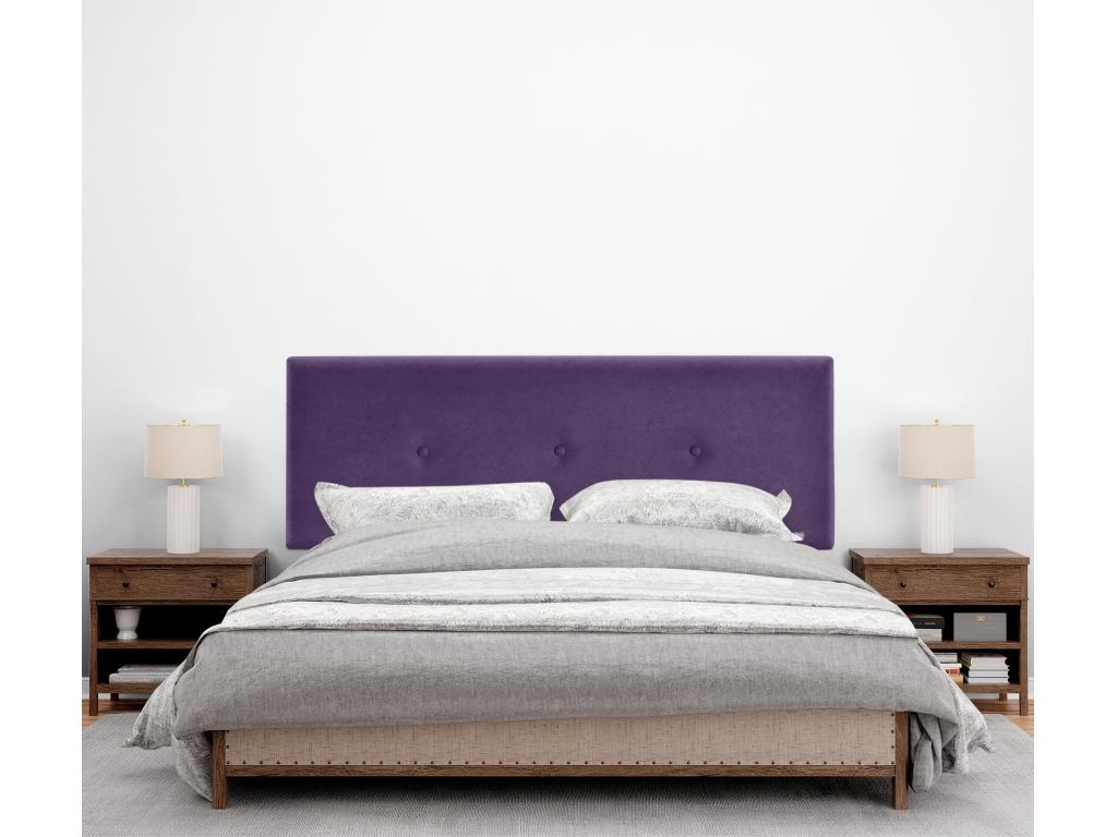 Calmetop Smooth Fabric Headboard with Buttons 160x105cm with Legs for 150/160cm Beds - Calmetop 13794RQFR