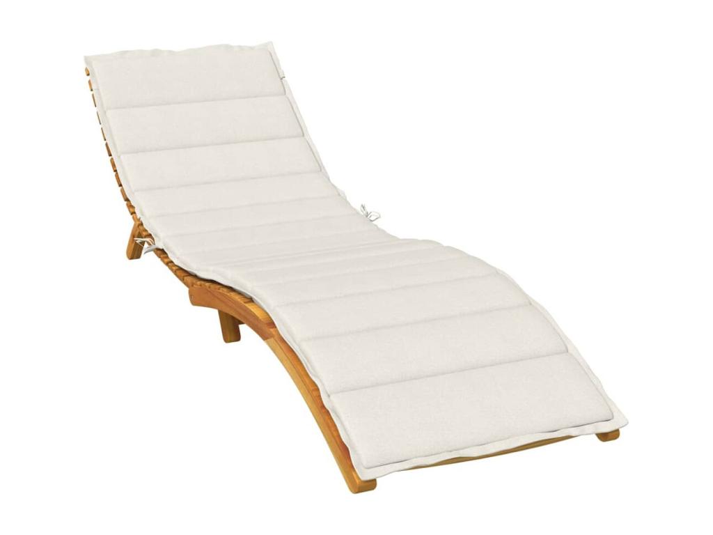 Cream chaise lounge cushion Nidchicshopé 200x60x4 cm fabric 81069DTLU